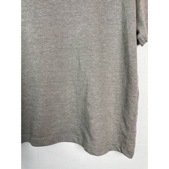 Cropped Top Beige Womens Medium Graphic Tee Sunshine State of Mind T Shirt Gray - Picture 8 of 12